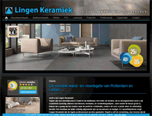Tablet Screenshot of lingenkeramiek.nl
